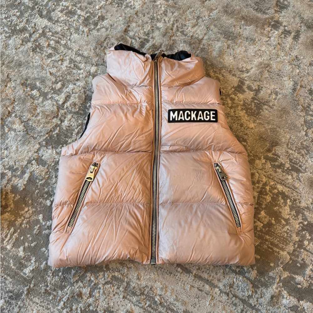 Mackage toddler size 4 dusty rose puffer vest